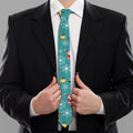 Christmas Santa Gift Pattern Print Necktie