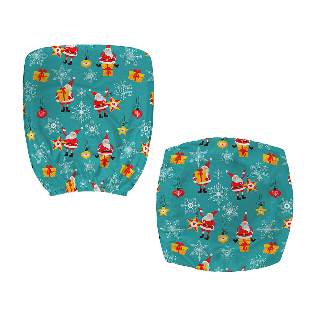 Christmas Santa Gift Pattern Print Office Chair Cover