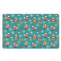 Christmas Santa Gift Pattern Print Polyester Doormat