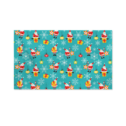 Christmas Santa Gift Pattern Print Polyester Flag