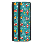 Christmas Santa Gift Pattern Print Refrigerator Handle Covers