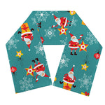 Christmas Santa Gift Pattern Print Scarf