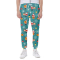 Christmas Santa Gift Pattern Print Joggers