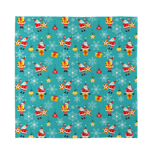 Christmas Santa Gift Pattern Print Silk Bandana