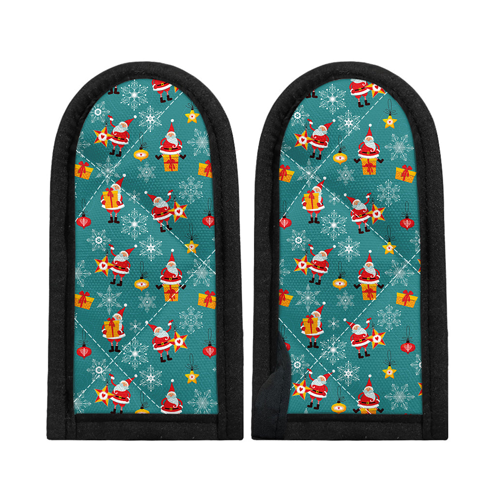 Christmas Santa Gift Pattern Print Skillet Handle Cover