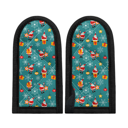 Christmas Santa Gift Pattern Print Skillet Handle Cover
