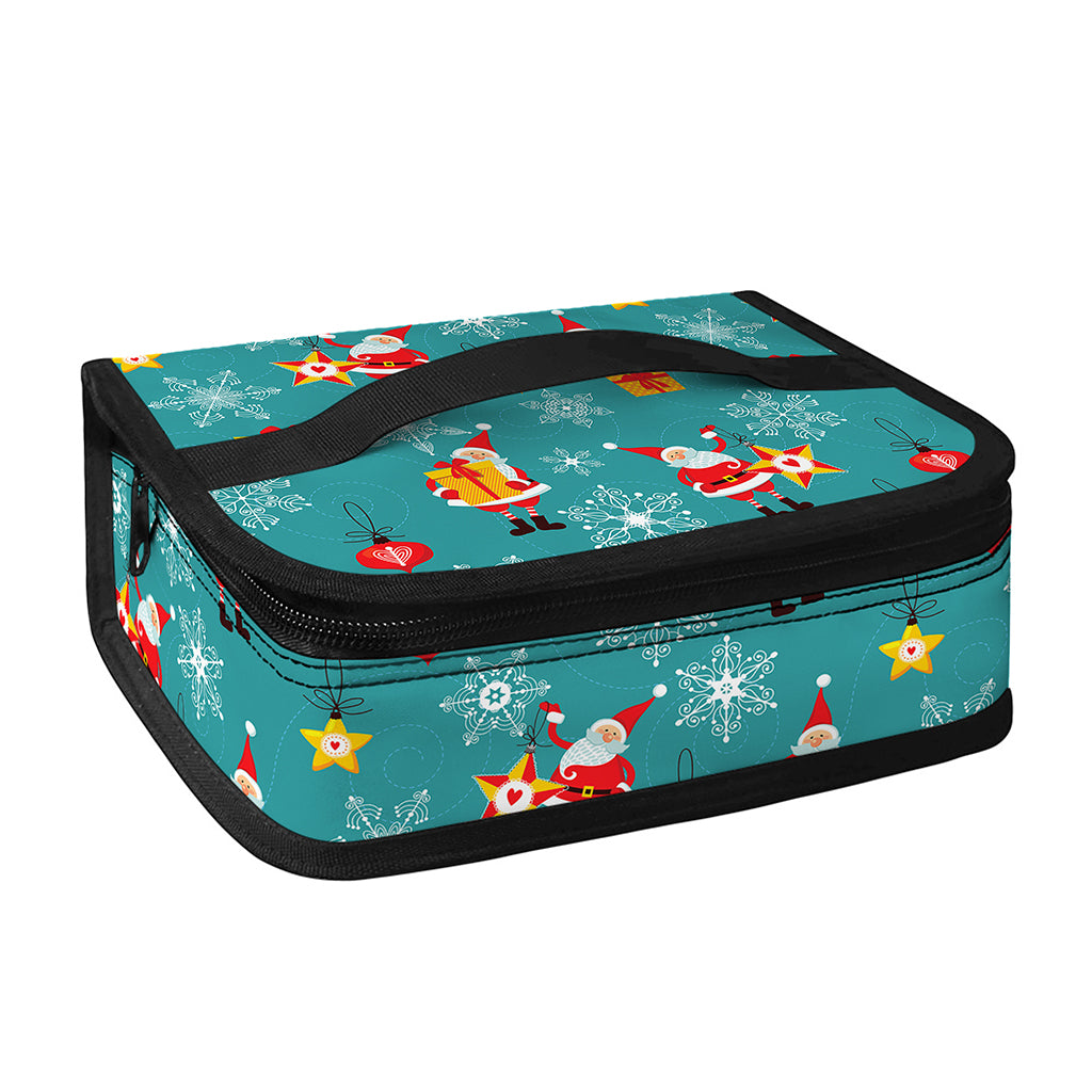 Christmas Santa Gift Pattern Print Small Lunch Bag