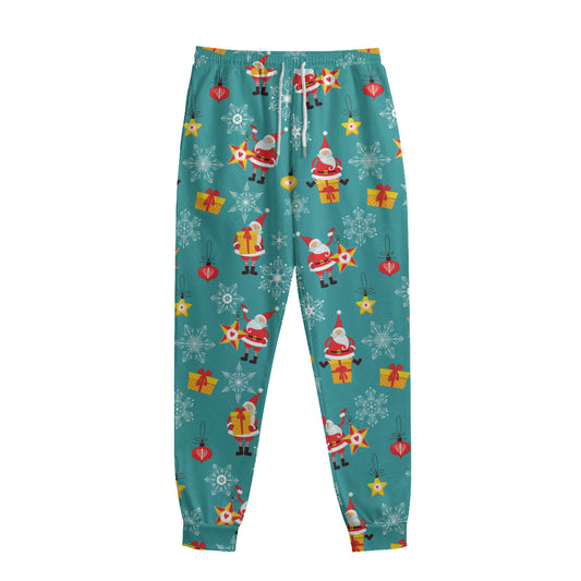 Christmas Santa Gift Pattern Print Sweatpants