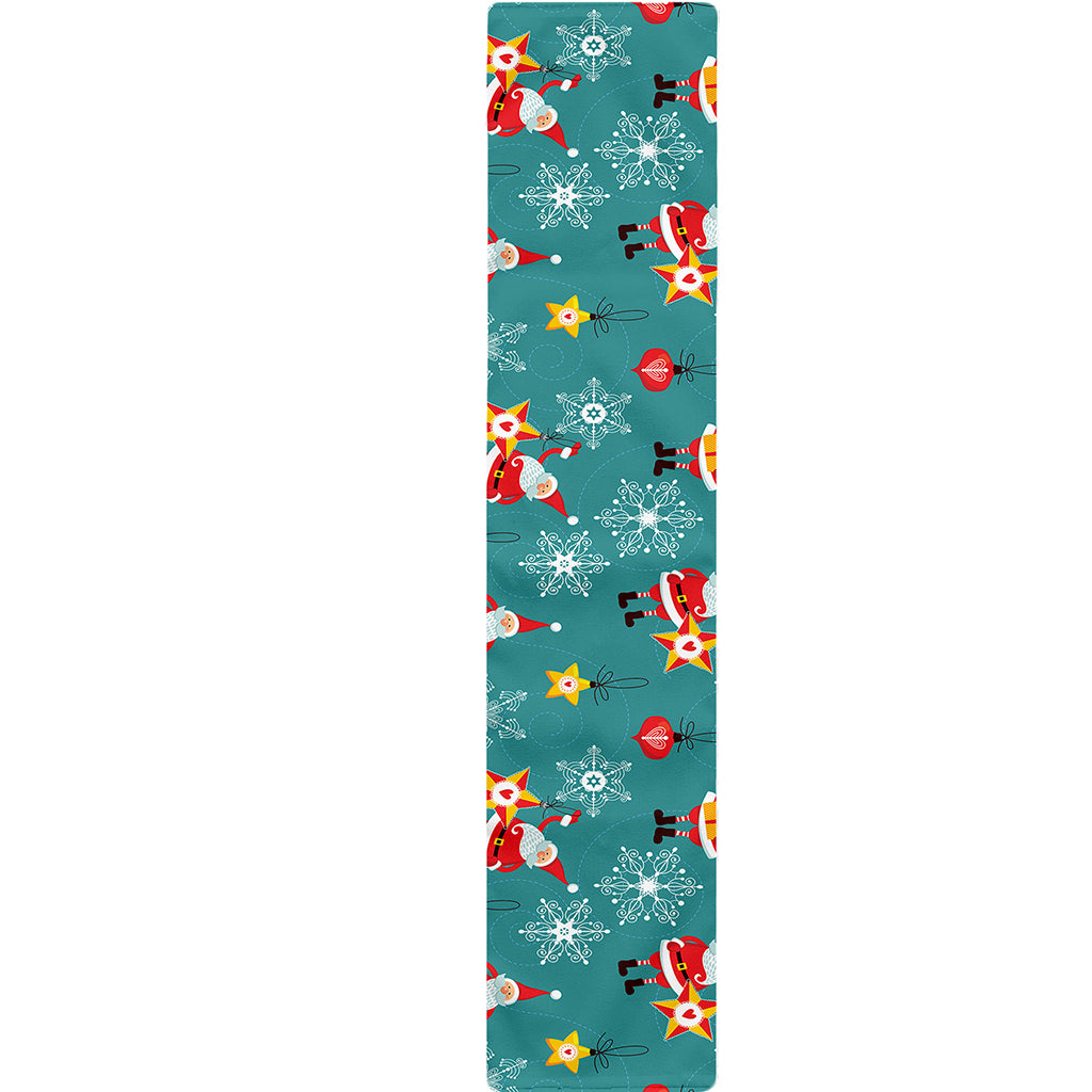 Christmas Santa Gift Pattern Print Table Runner