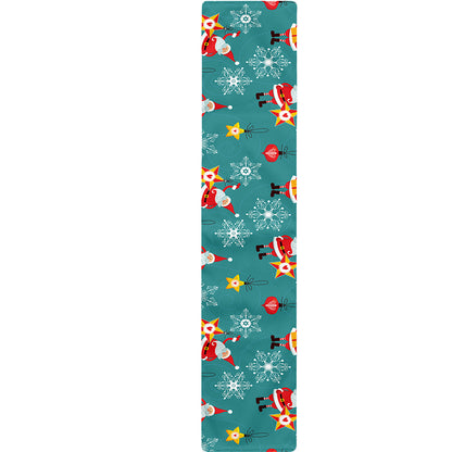 Christmas Santa Gift Pattern Print Table Runner