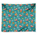 Christmas Santa Gift Pattern Print Tapestry