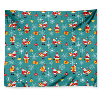 Christmas Santa Gift Pattern Print Tapestry