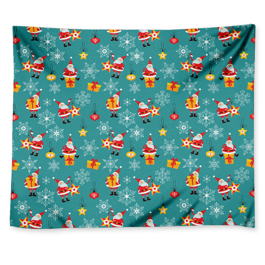 Christmas Santa Gift Pattern Print Tapestry