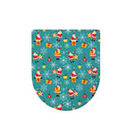 Christmas Santa Gift Pattern Print Toilet Lid Cover