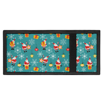 Christmas Santa Gift Pattern Print Trifold Wallet