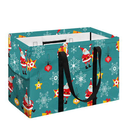 Christmas Santa Gift Pattern Print Utility Tote Bag