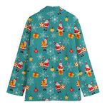 Christmas Santa Gift Pattern Print Women's Blazer
