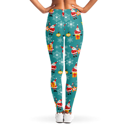 Christmas Santa Gift Pattern Print Women's Leggings