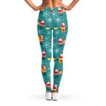 Christmas Santa Gift Pattern Print Women's Leggings