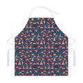 Christmas Santa Hats Pattern Print Adjustable Apron