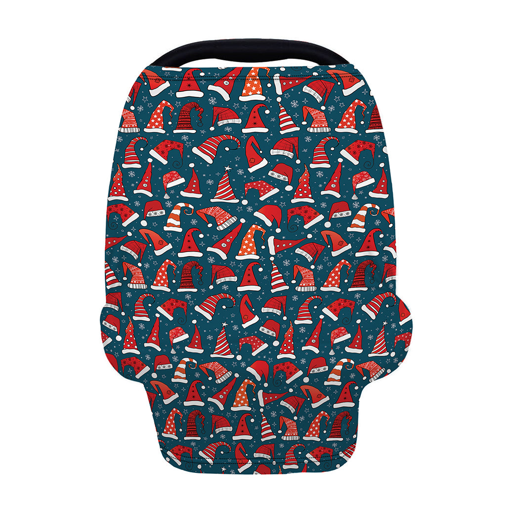 Christmas Santa Hats Pattern Print Baby Seat Cover