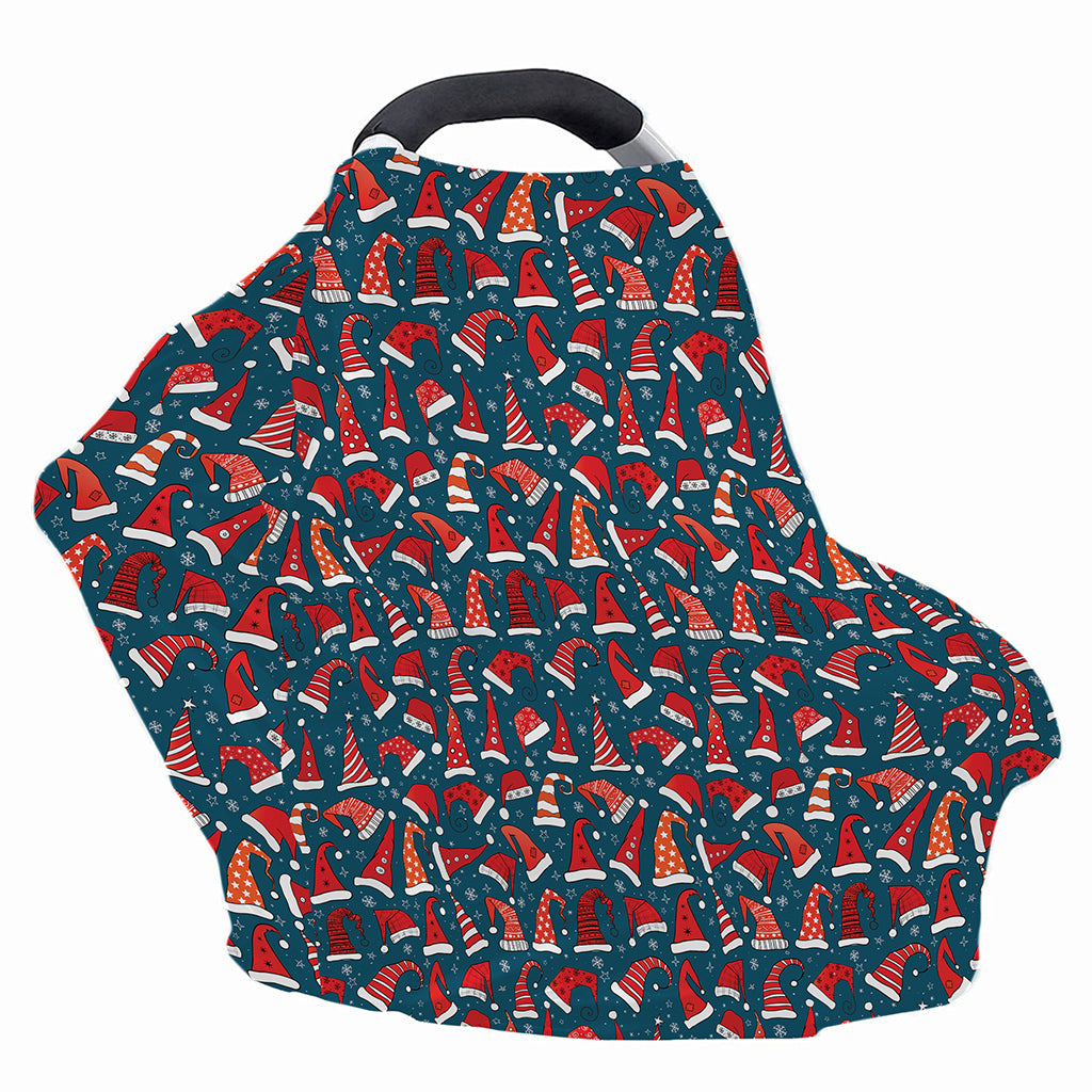 Christmas Santa Hats Pattern Print Baby Seat Cover