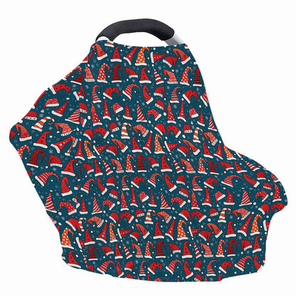 Christmas Santa Hats Pattern Print Baby Seat Cover