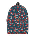 Christmas Santa Hats Pattern Print School Backpack