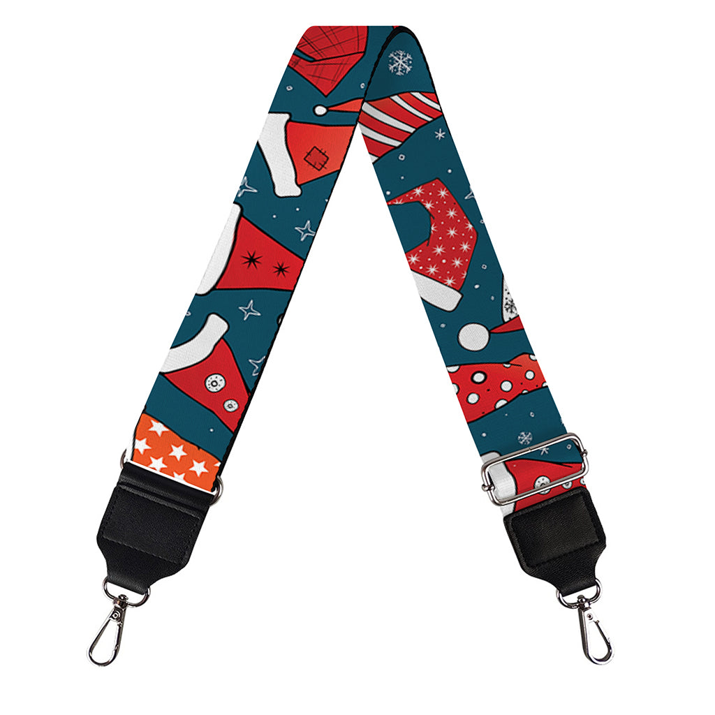 Christmas Santa Hats Pattern Print Bag Strap