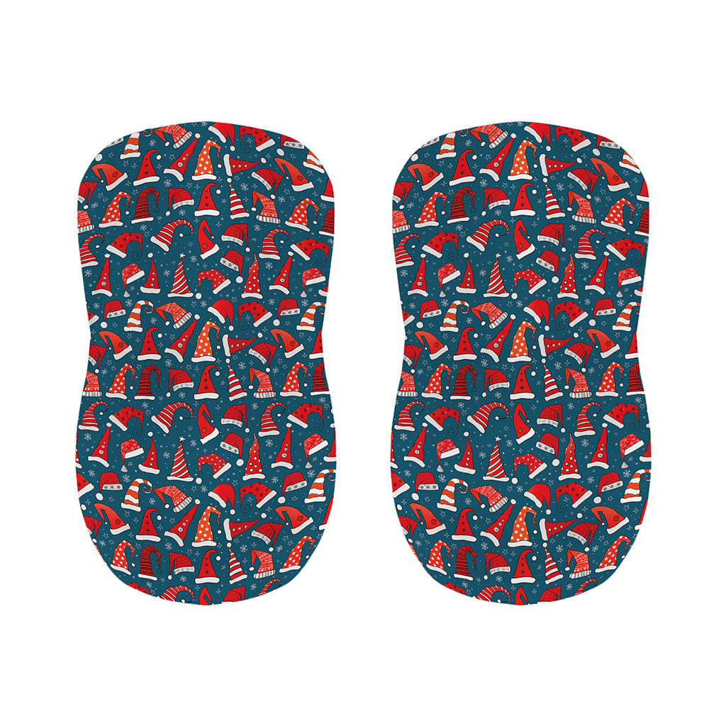 Christmas Santa Hats Pattern Print Bar Stool Covers