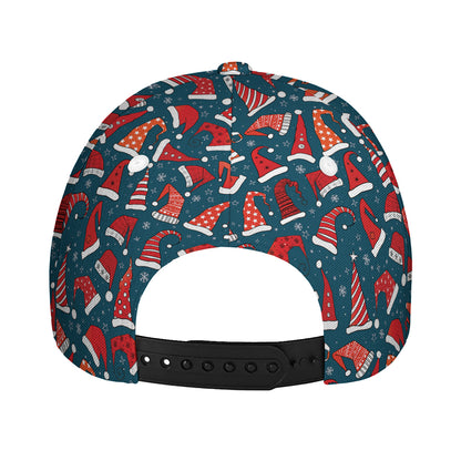 Christmas Santa Hats Pattern Print Baseball Cap