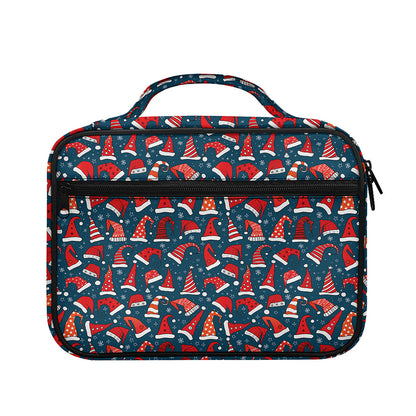 Christmas Santa Hats Pattern Print Briefcase Bible Bag
