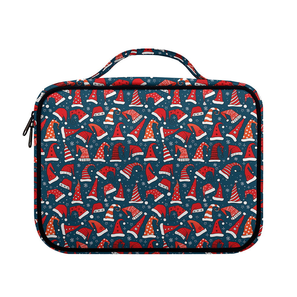 Christmas Santa Hats Pattern Print Briefcase Bible Bag