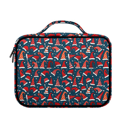 Christmas Santa Hats Pattern Print Briefcase Bible Bag