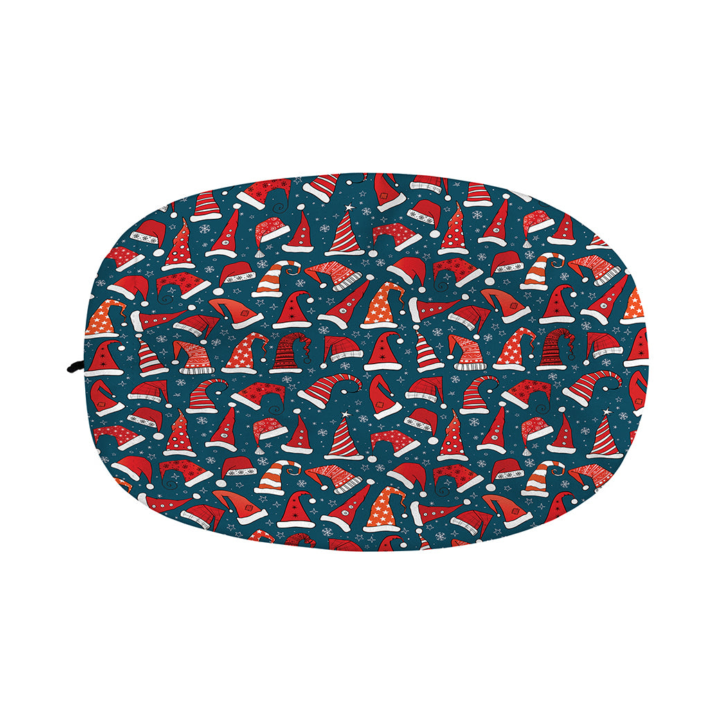 Christmas Santa Hats Pattern Print Car Side Mirror Covers