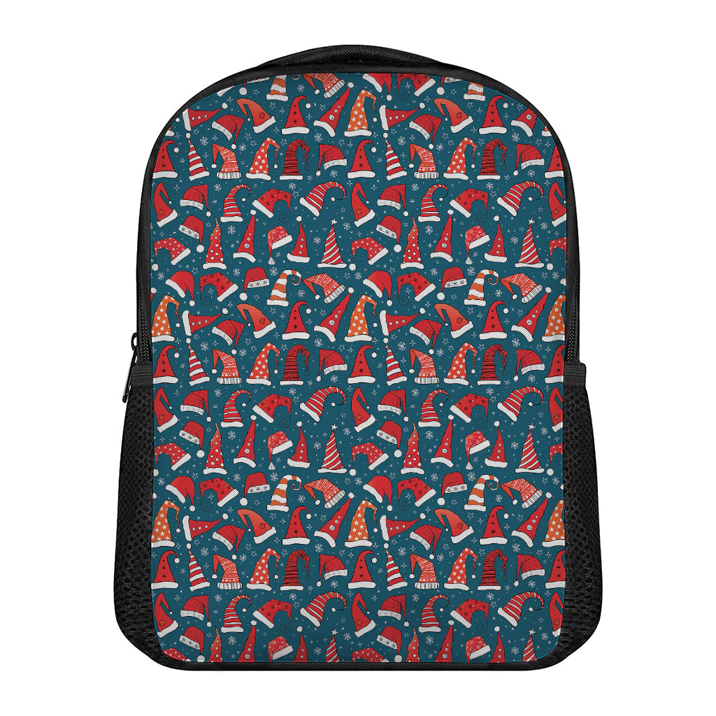 Christmas Santa Hats Pattern Print Casual Backpack