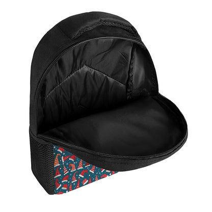 Christmas Santa Hats Pattern Print Casual Backpack
