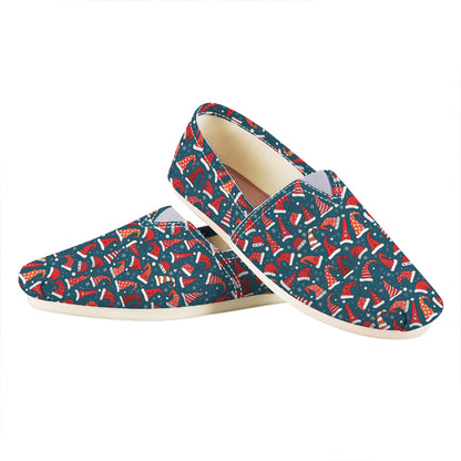 Christmas Santa Hats Pattern Print Casual Shoes