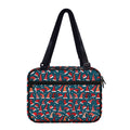Christmas Santa Hats Pattern Print Double Strap Bible Bag