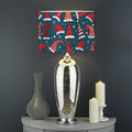 Christmas Santa Hats Pattern Print Drum Lamp Shade