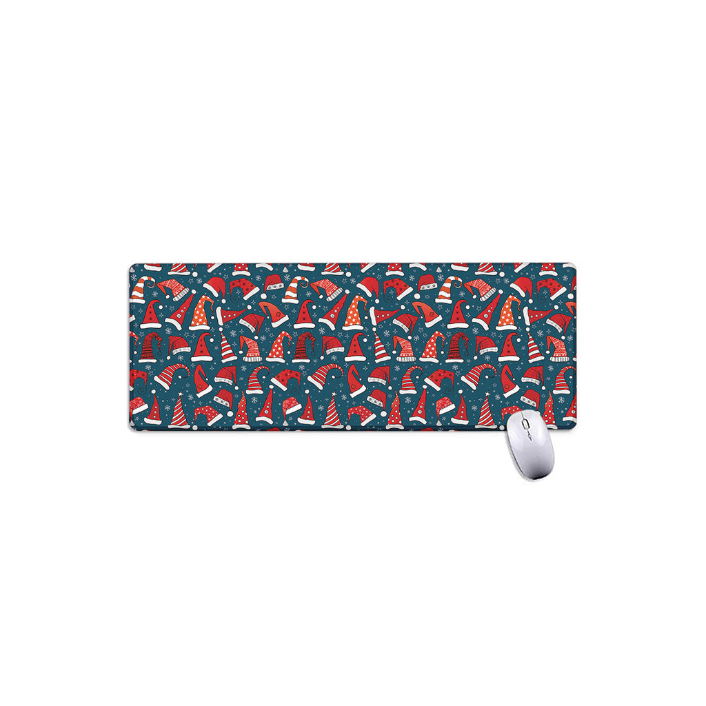 Christmas Santa Hats Pattern Print Extended Mouse Pad