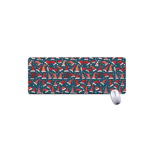 Christmas Santa Hats Pattern Print Extended Mouse Pad