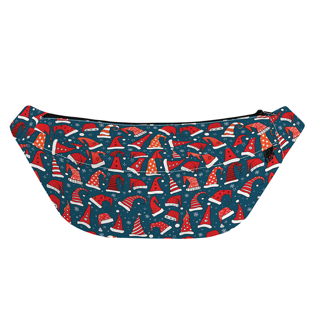 Christmas Santa Hats Pattern Print Fanny Pack