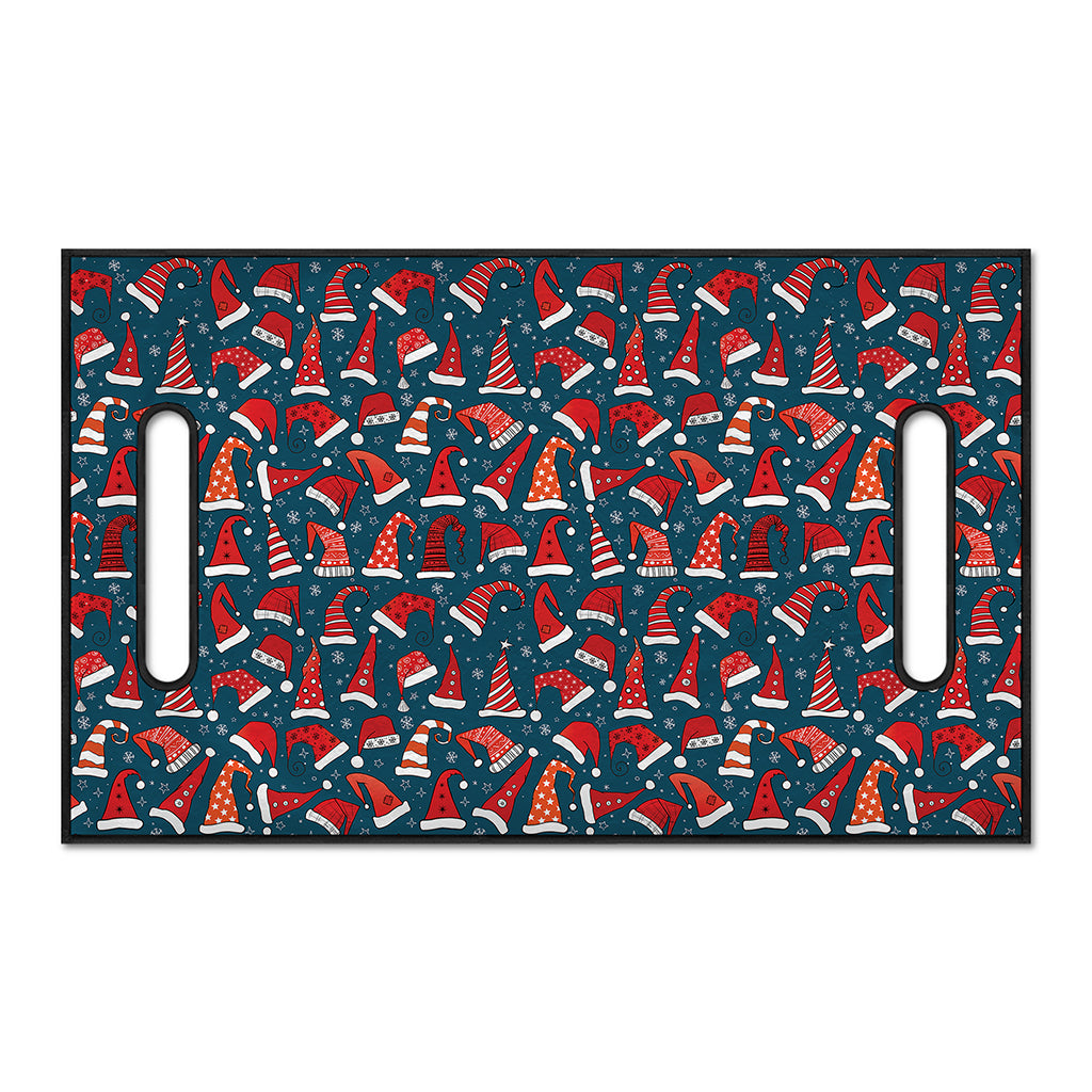 Christmas Santa Hats Pattern Print Golf Cart Seat Cover