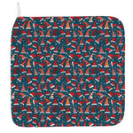 Christmas Santa Hats Pattern Print Hand Towel