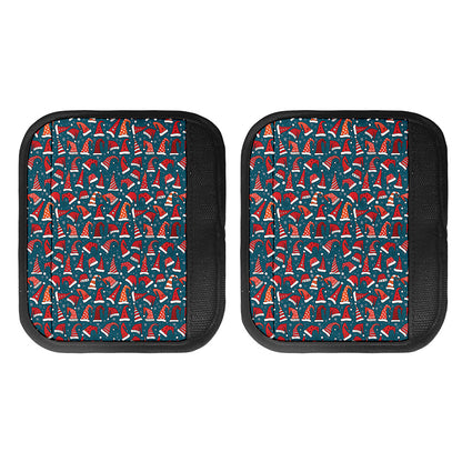 Christmas Santa Hats Pattern Print Handle Covers