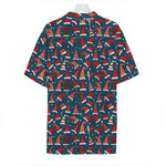 Christmas Santa Hats Pattern Print Hawaiian Shirt