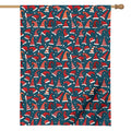Christmas Santa Hats Pattern Print House Flag