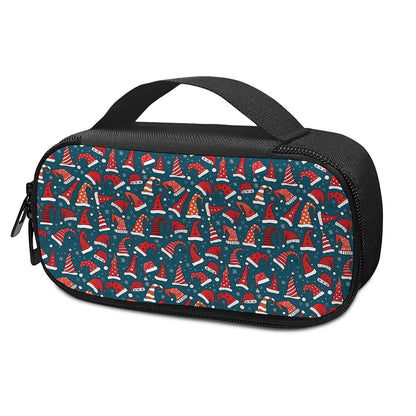 Christmas Santa Hats Pattern Print Insulin Cooler Travel Case