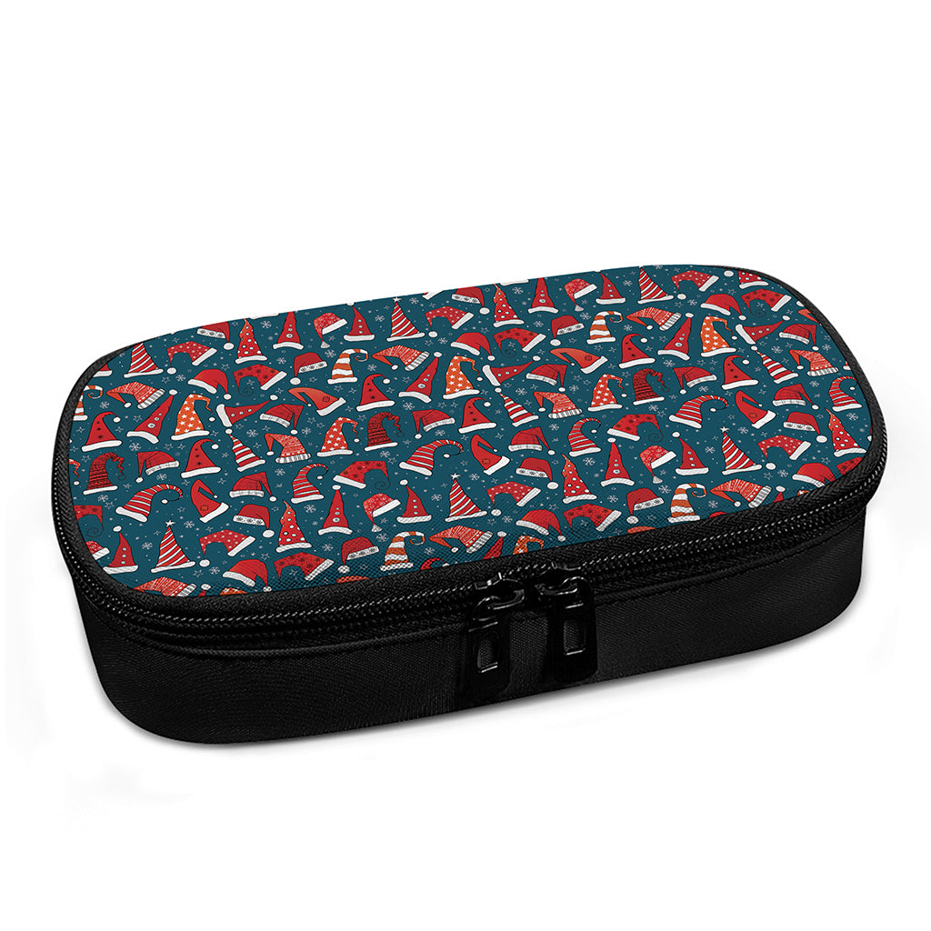 Christmas Santa Hats Pattern Print Insulin Cooler Travel Case